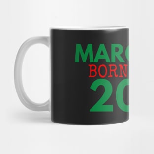 MAROUBRA BORN AND BRED 2035 SOUTHS COLOURS WHITE DESIGN Mug